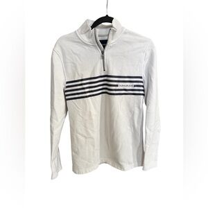 Calvin Klein Jeans White and Blue Striped Top